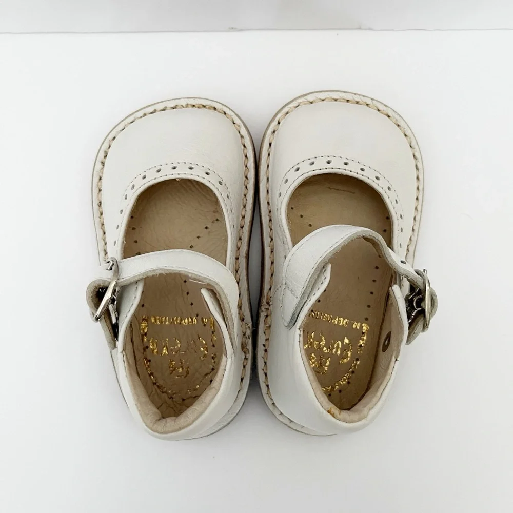 EUREKA BABY GIRL’S ARIEL HANDCRAFTED LEATHER MARY JANE SHOES SIZE EU 18 (SIZE 3)